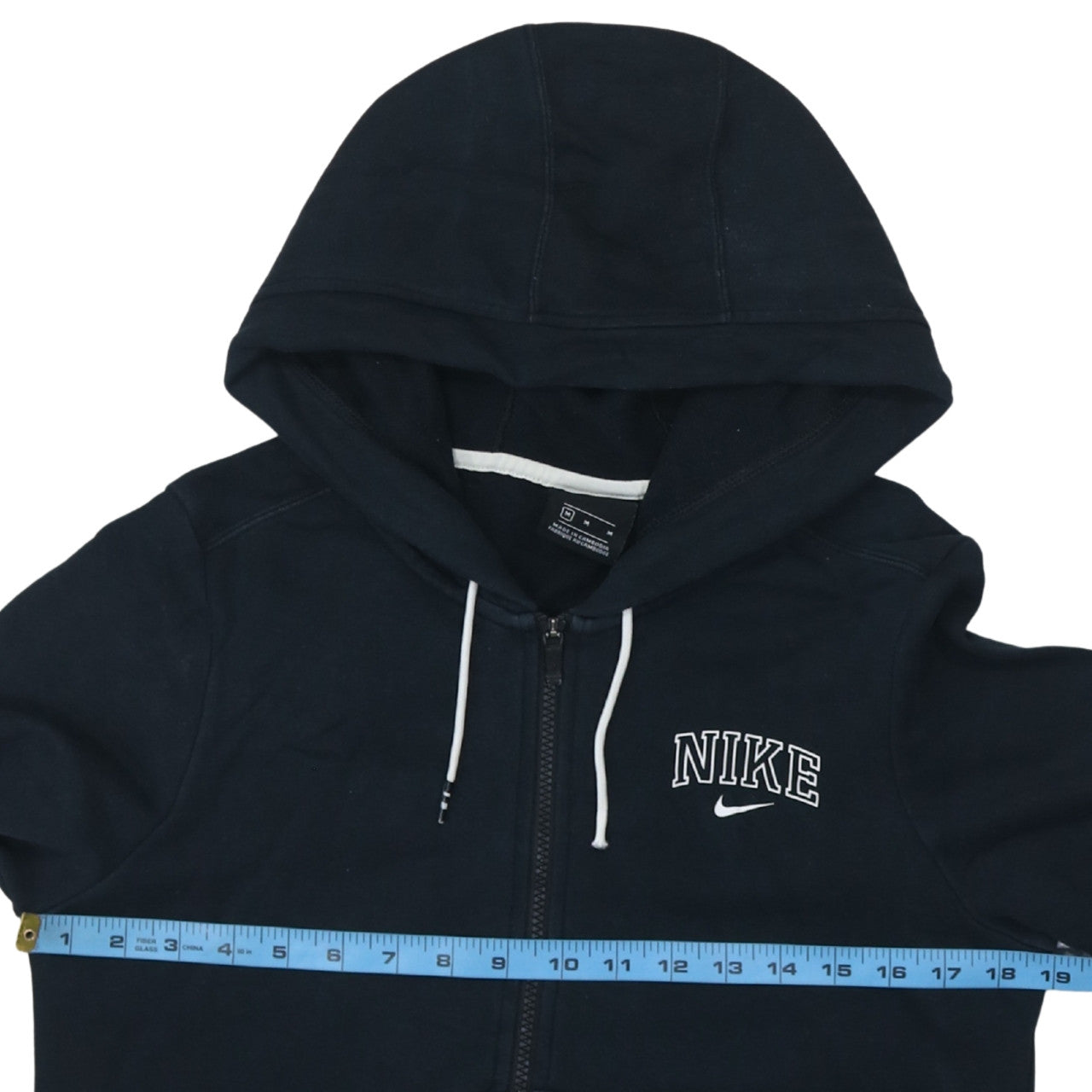 Mens UK Size M Nike Black Full Zip Hoodie