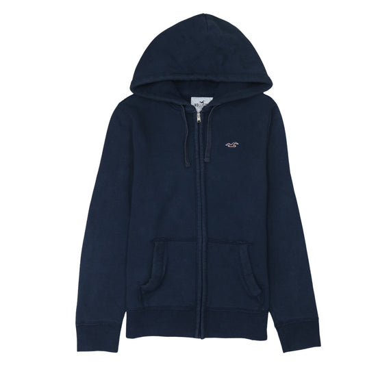 Mens UK Size S Hollister Blue Full Zip Hoodie