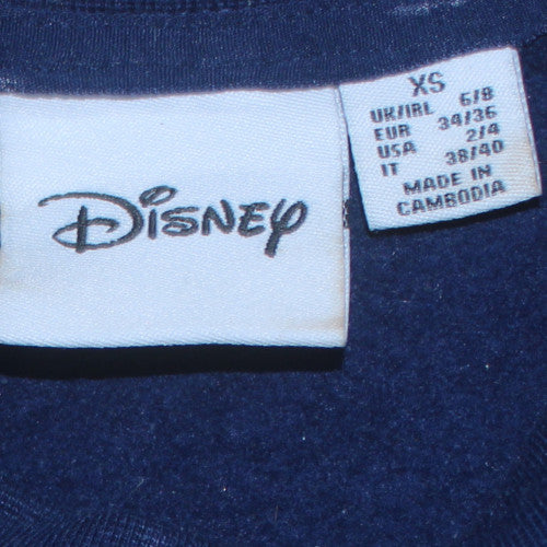 Womens UK Size XS Disney Blue Pullover Sweatshirt
