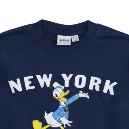 Womens UK Size XS Disney Blue Pullover Sweatshirt