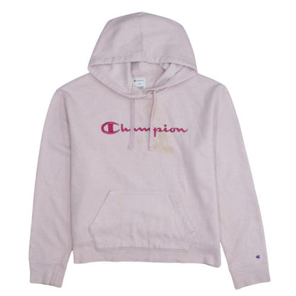 Womens UK Size L Champion Pink Pullover Hoodie
