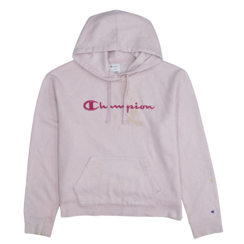 Womens UK Size L Champion Pink Pullover Hoodie