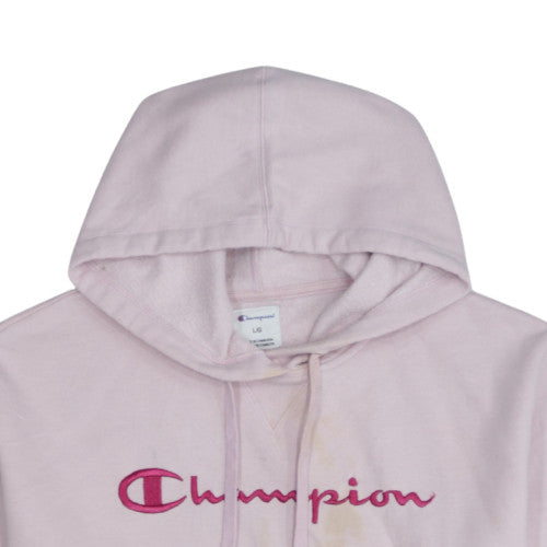 Womens UK Size L Champion Pink Pullover Hoodie