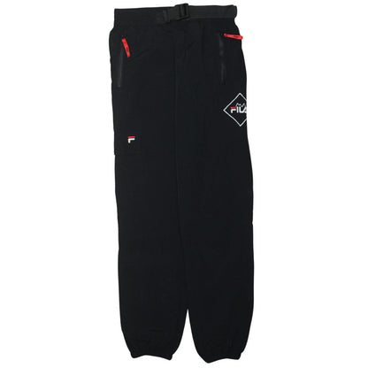 Fila Men's Black XS Jogger Activewear Trousers with Belted Waist