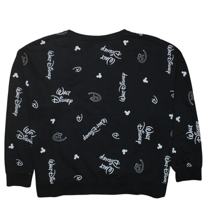 Womens UK Size 2XL Disney Black Pullover Sweatshirt