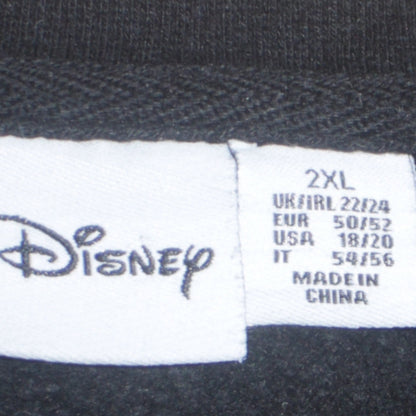 Womens UK Size 2XL Disney Black Pullover Sweatshirt