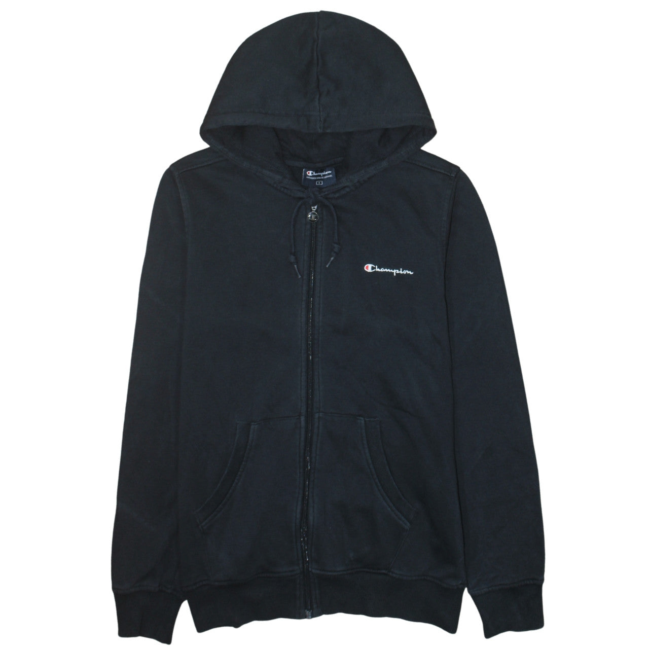 Mens UK Size S Champion Black Full Zip Hoodie