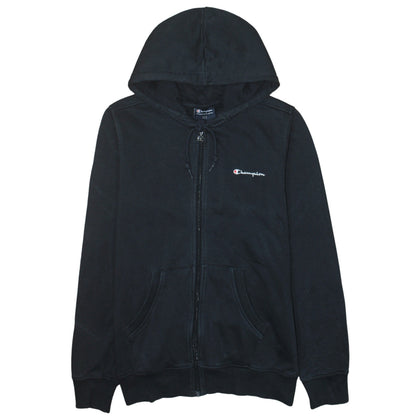 Mens UK Size S Champion Black Full Zip Hoodie