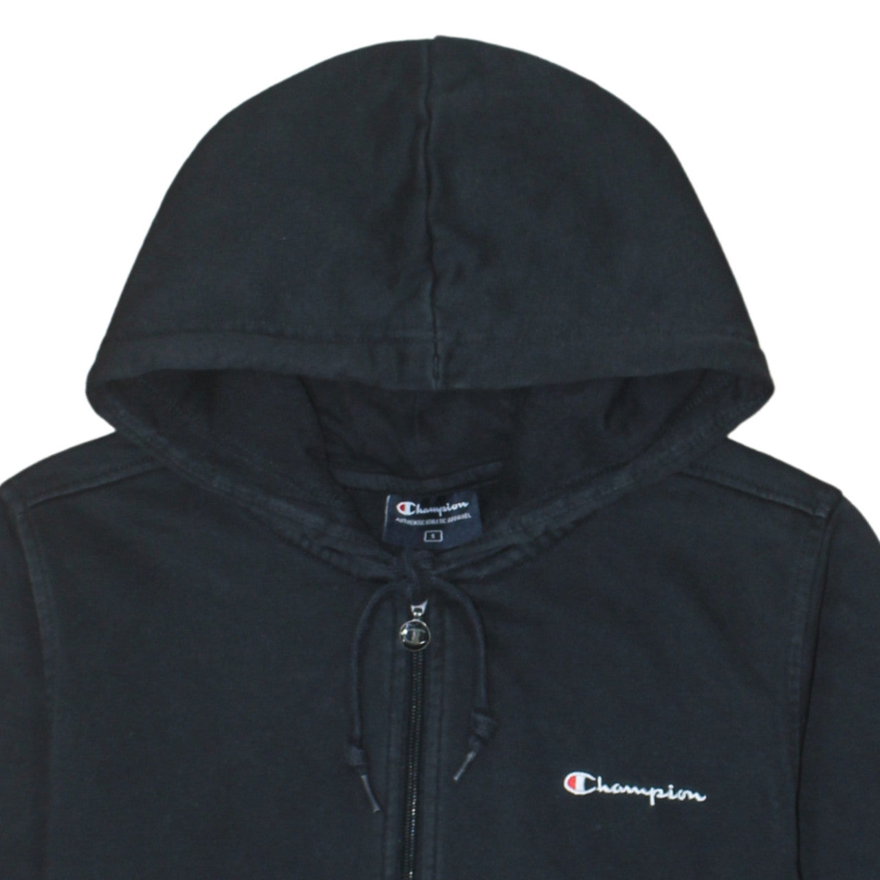 Mens UK Size S Champion Black Full Zip Hoodie