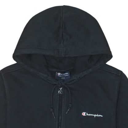 Mens UK Size S Champion Black Full Zip Hoodie