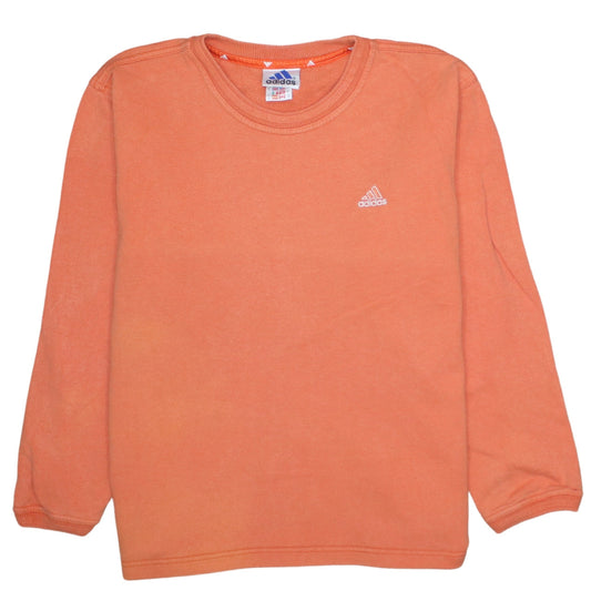 Womens UK Size 14 adidas Orange Pullover Sweatshirt