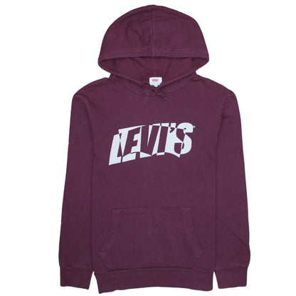 Mens UK Size L Levi's Purple Pullover Hoodie