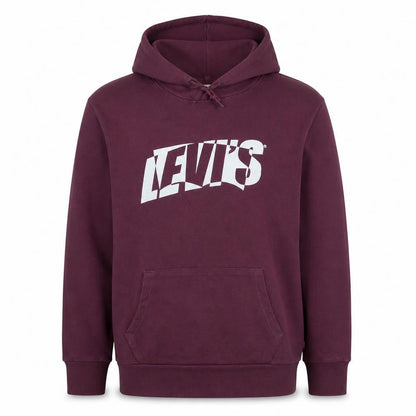 Mens UK Size L Levi's Purple Pullover Hoodie