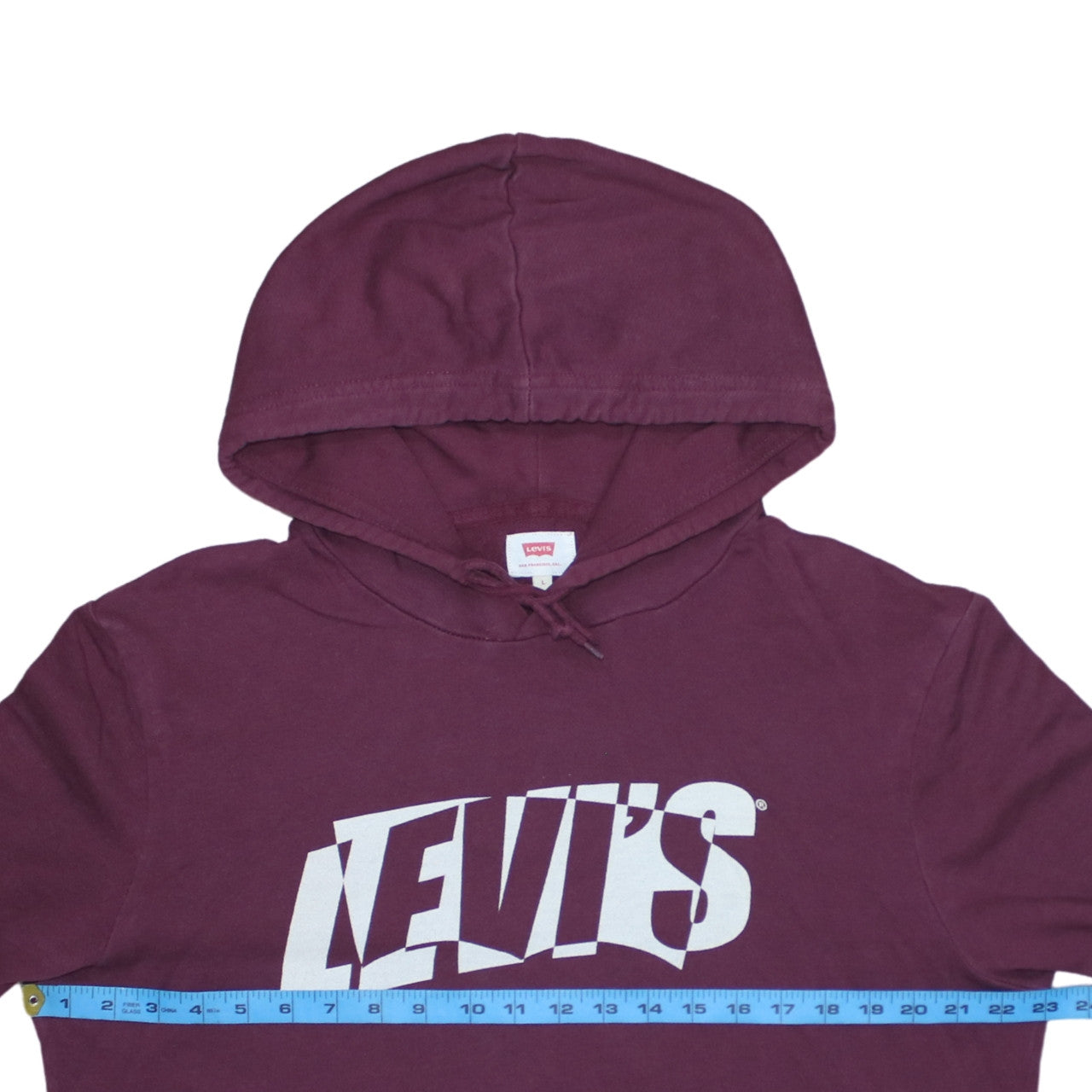 Mens UK Size L Levi's Purple Pullover Hoodie