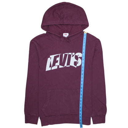 Mens UK Size L Levi's Purple Pullover Hoodie