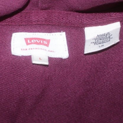 Mens UK Size L Levi's Purple Pullover Hoodie