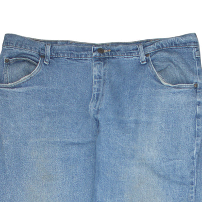 Mens UK Size XL Wrangler Regular Fit Straight Blue Jeans