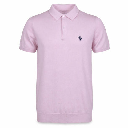 U.S. Polo Assn. Men's Pink Cotton Polo Shirt Size M Short Sleeve