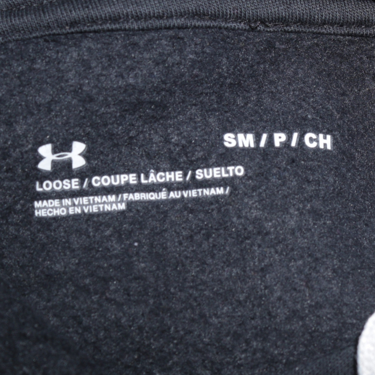 Mens UK Size S Under armour Black Pullover Hoodie