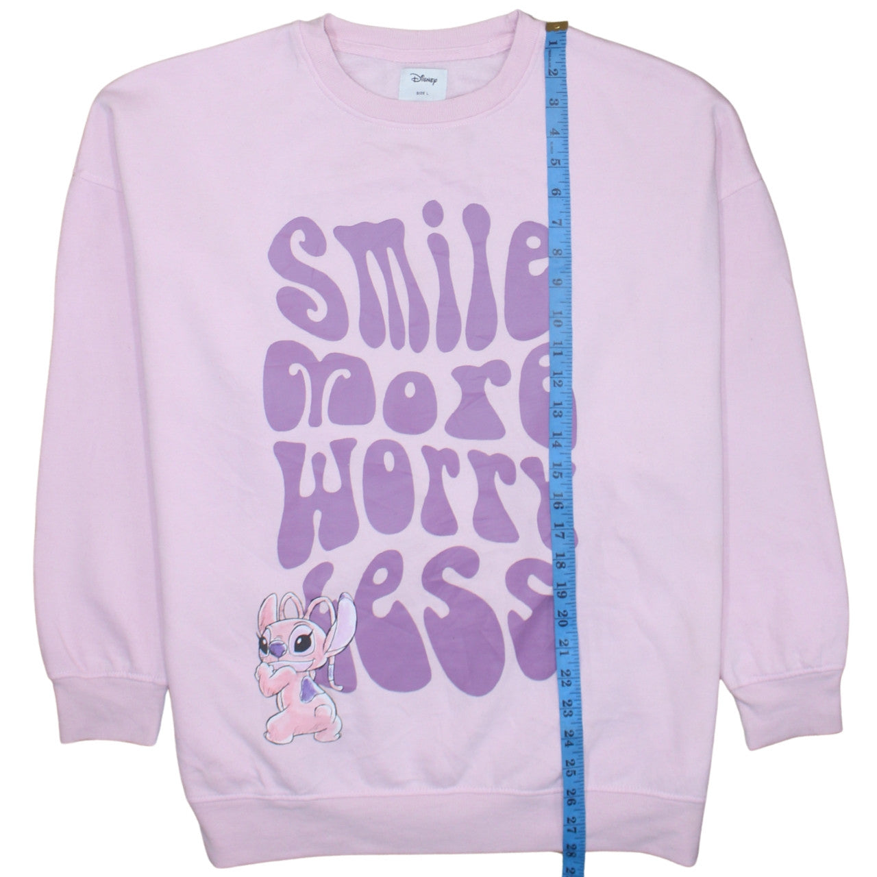 Womens UK Size L Disney Pink Pullover Sweatshirt