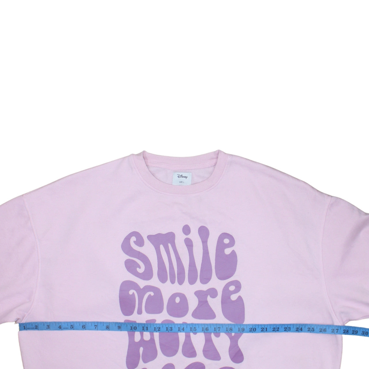 Womens UK Size L Disney Pink Pullover Sweatshirt