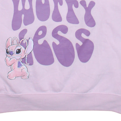 Womens UK Size L Disney Pink Pullover Sweatshirt