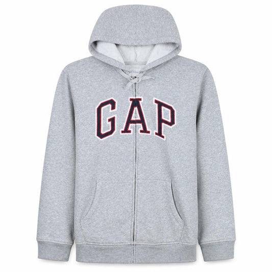 Gap Womens Grey XL Full Zip Hoodie Sweatshirt Cotton Blend