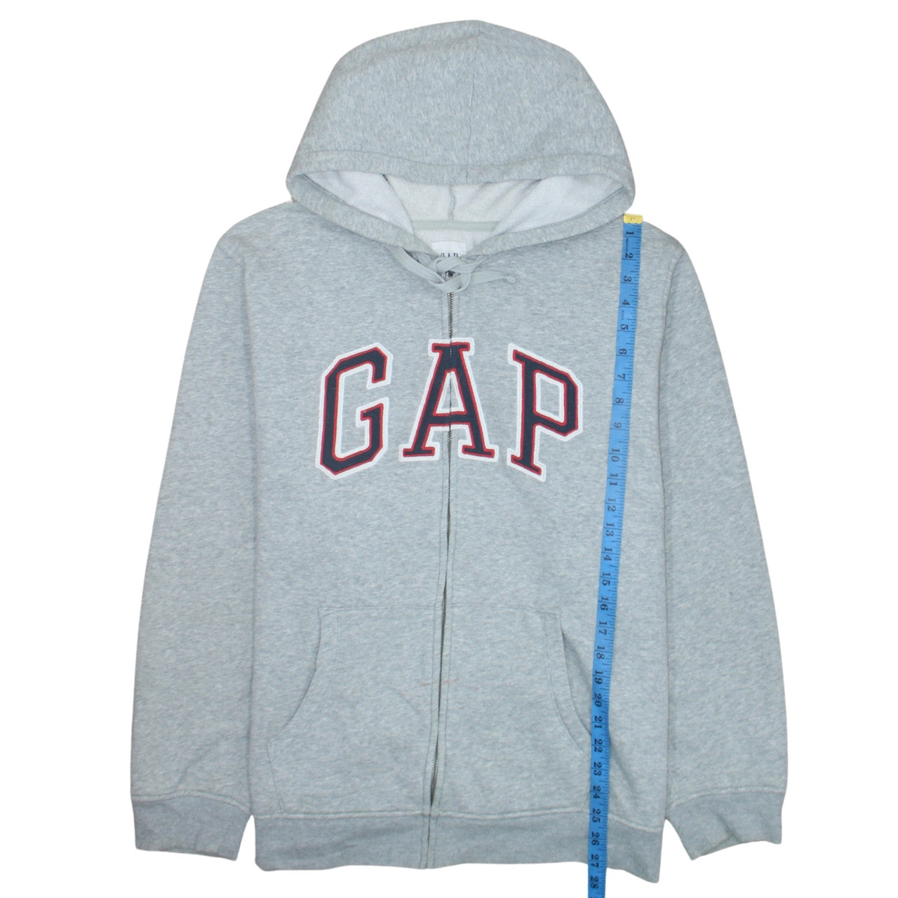 Womens UK Size XL Gap Grey Full Zip Hoodie