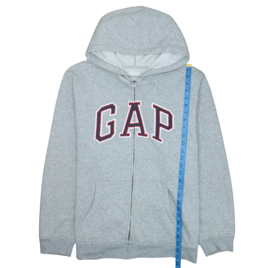 Womens UK Size XL Gap Grey Full Zip Hoodie