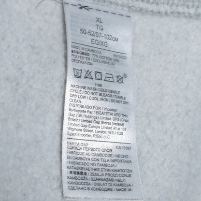 Womens UK Size XL Gap Grey Full Zip Hoodie