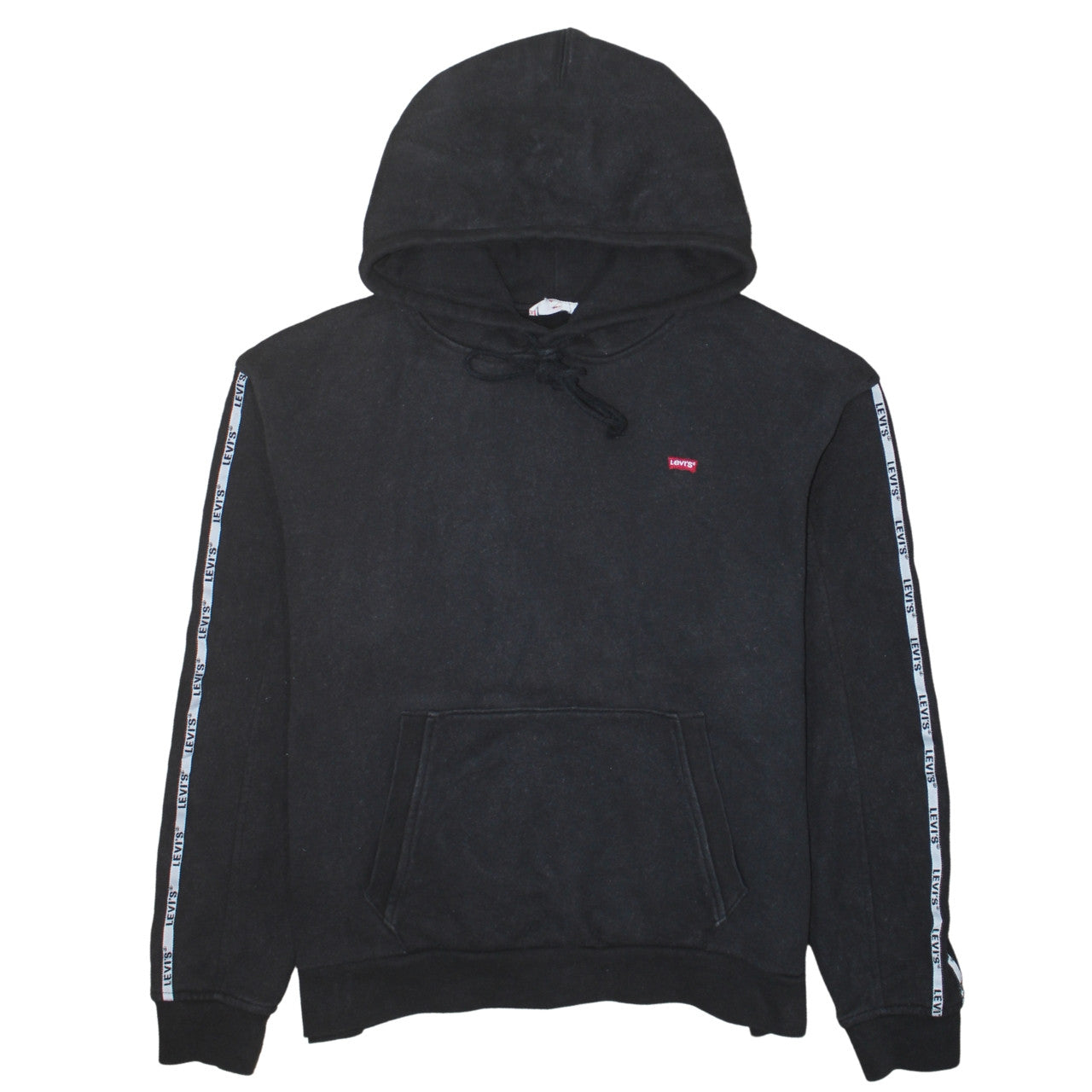 Mens UK Size M Levi's Black Pullover Hoodie
