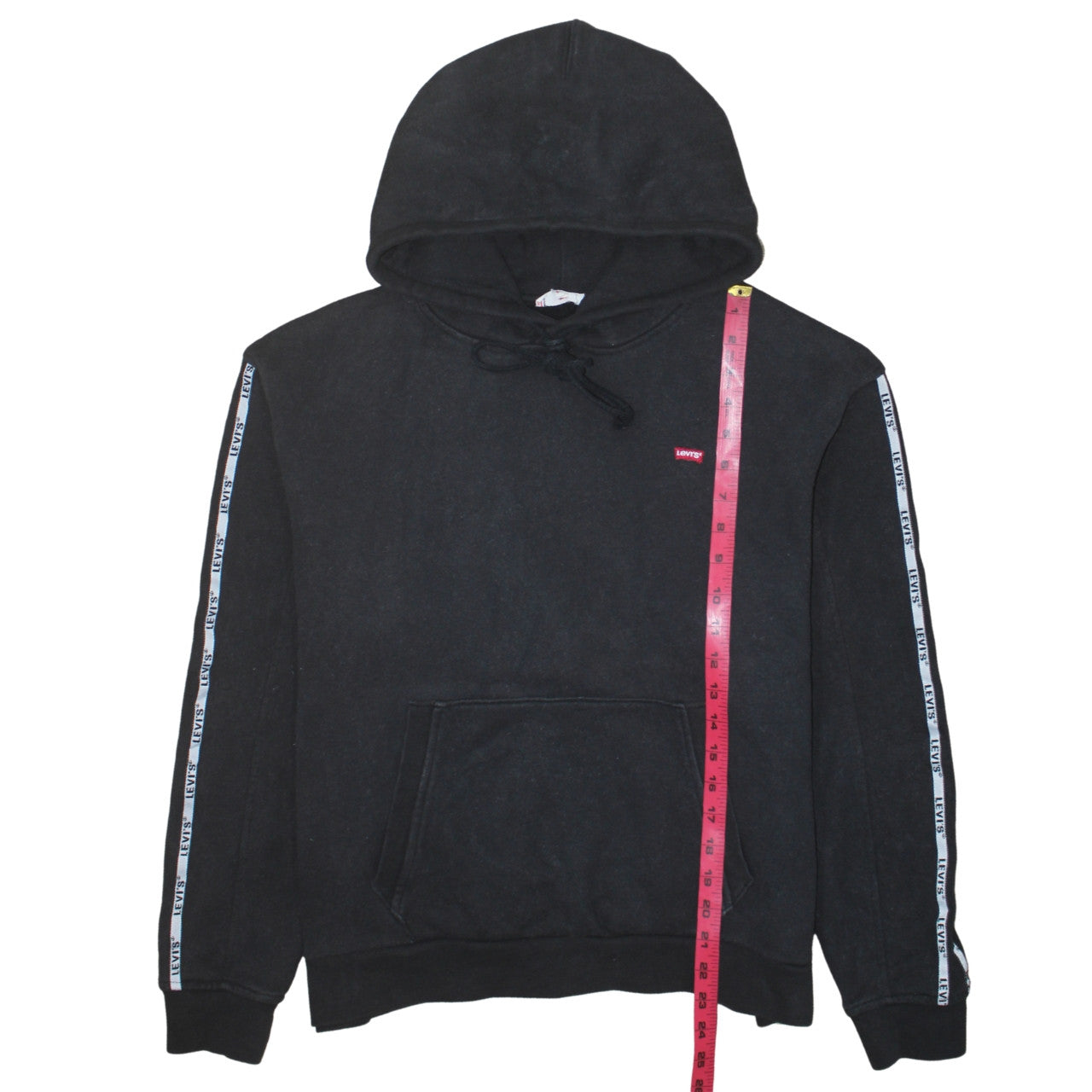 Mens UK Size M Levi's Black Pullover Hoodie