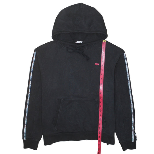 Mens UK Size M Levi's Black Pullover Hoodie