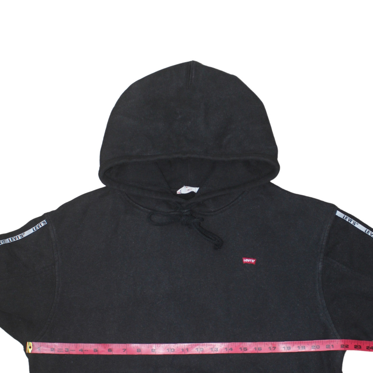 Mens UK Size M Levi's Black Pullover Hoodie
