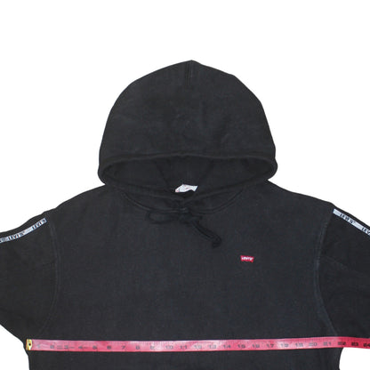 Mens UK Size M Levi's Black Pullover Hoodie