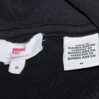 Mens UK Size M Levi's Black Pullover Hoodie