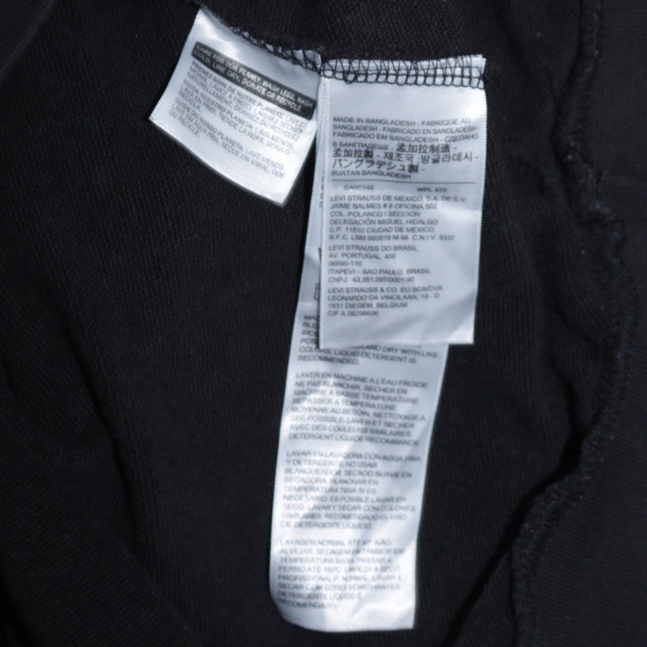 Mens UK Size M Levi's Black Pullover Hoodie