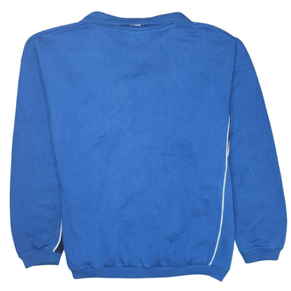 Mens UK Size L PUMA Blue 1/4 Zip Sweatshirt
