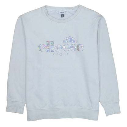 Womens UK Size 18 ellesse White Pullover Sweatshirt