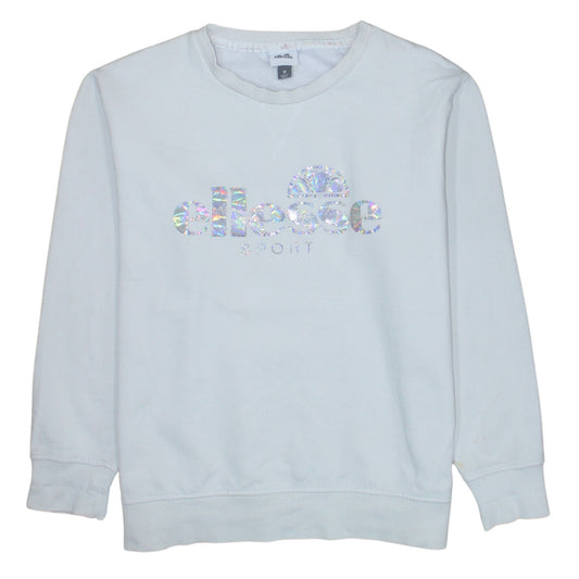 Womens UK Size 18 ellesse White Pullover Sweatshirt