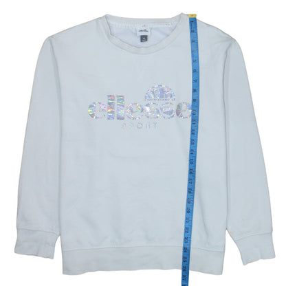 Womens UK Size 18 ellesse White Pullover Sweatshirt