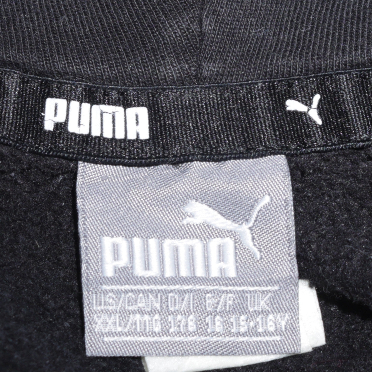 Boys UK Size 16 Years PUMA Black Pullover Hoodie