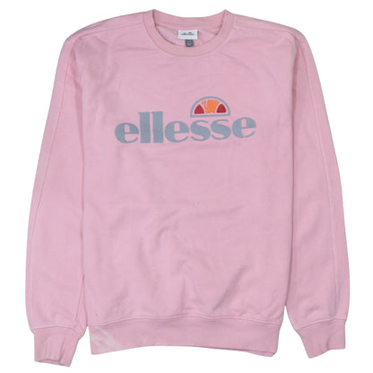 Womens UK Size 12 ellesse Pink Pullover Sweatshirt