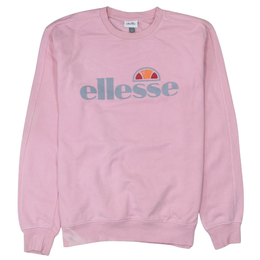 Womens UK Size 12 ellesse Pink Pullover Sweatshirt