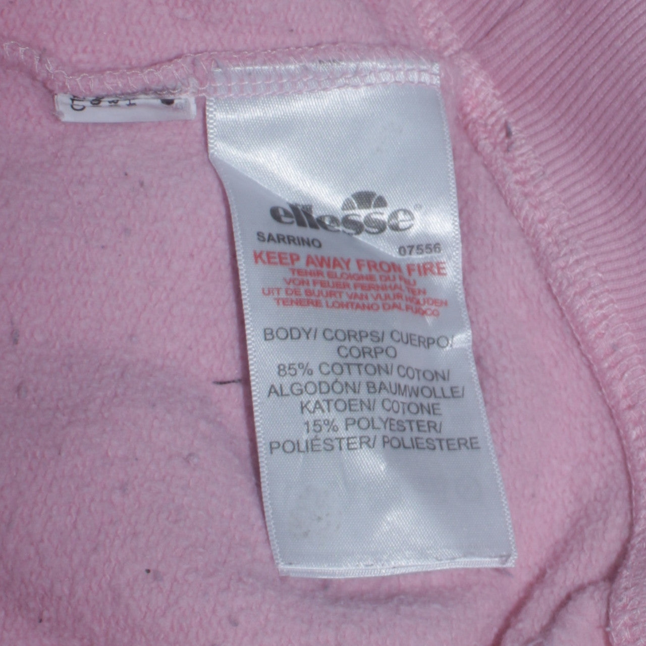 Womens UK Size 12 ellesse Pink Pullover Sweatshirt