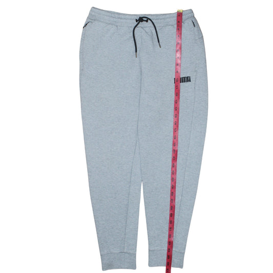 Mens UK Size L PUMA Regular Fit Jogger Grey Trousers