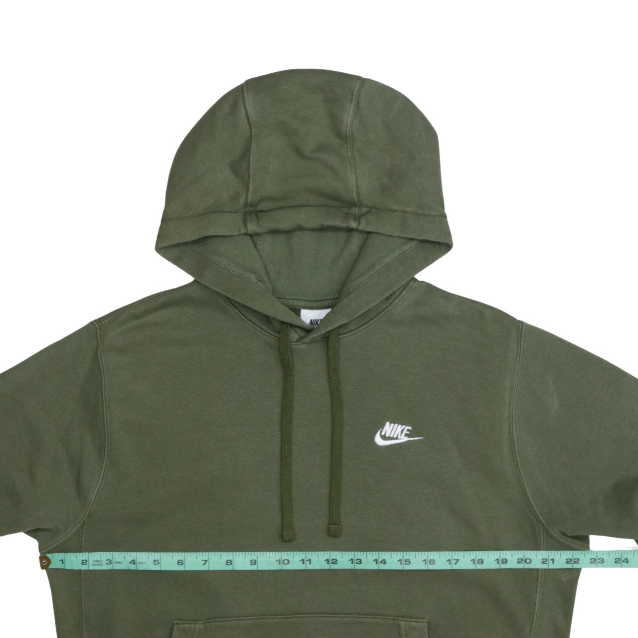 Mens UK Size S Nike Green Pullover Hoodie