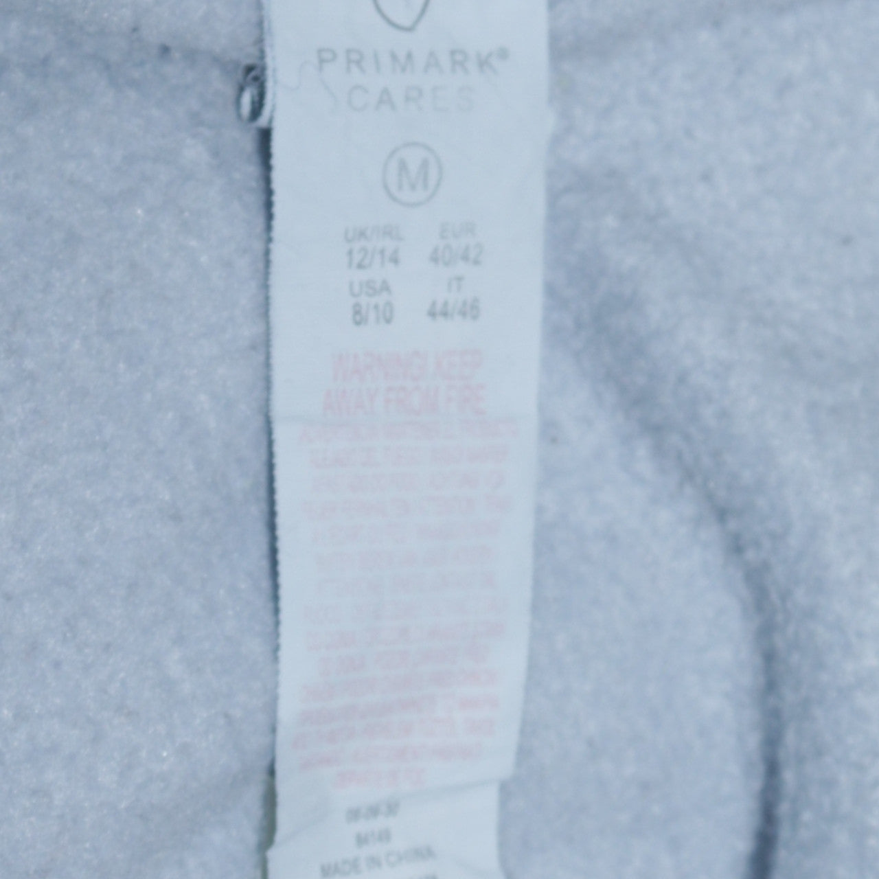 Womens UK Size M Primark Blue Pullover Sweatshirt