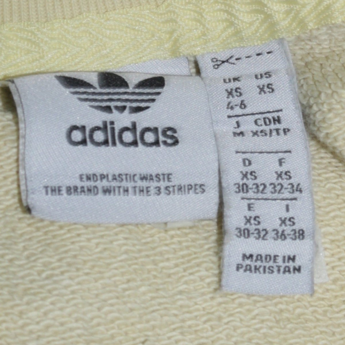 Mens UK Size XS adidas Beige Pullover Sweatshirt