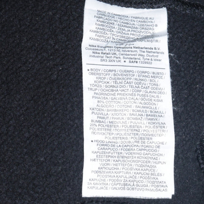 Mens UK Size M Nike Black Pullover Hoodie